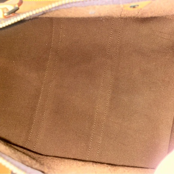 Louis Vuitton Monogram Brown Duffel Bag with Tan Accents - Picture 7 of 12